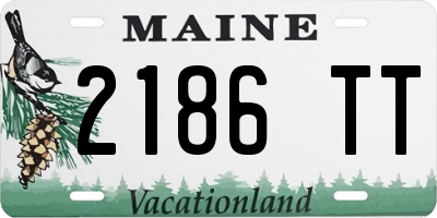 ME license plate 2186TT