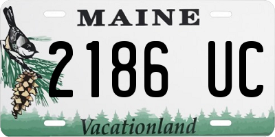 ME license plate 2186UC