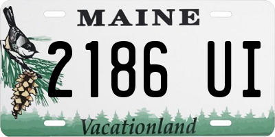 ME license plate 2186UI