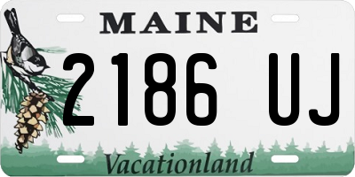ME license plate 2186UJ