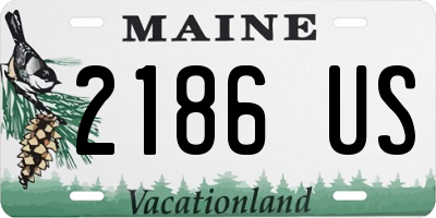 ME license plate 2186US