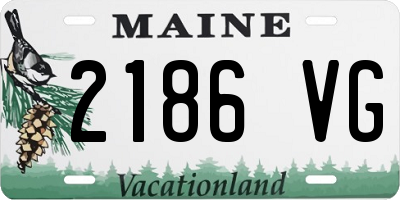 ME license plate 2186VG