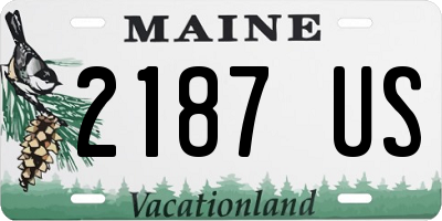 ME license plate 2187US