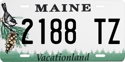 ME license plate 2188TZ