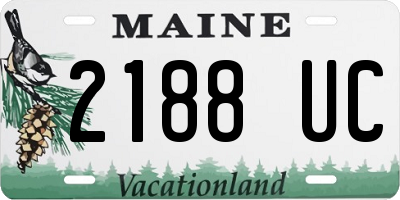 ME license plate 2188UC