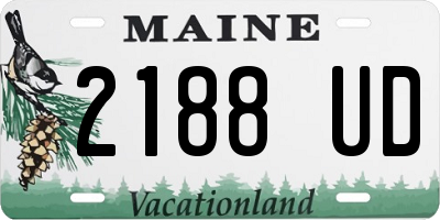 ME license plate 2188UD