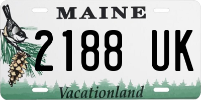 ME license plate 2188UK