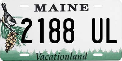 ME license plate 2188UL