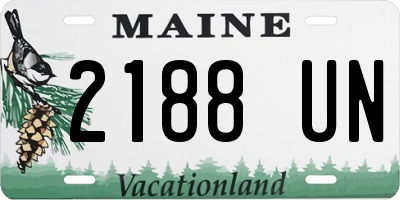 ME license plate 2188UN