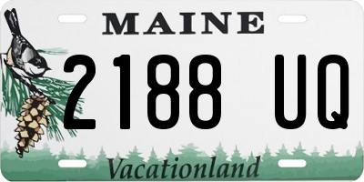 ME license plate 2188UQ