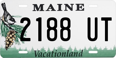 ME license plate 2188UT