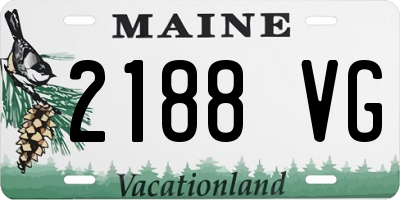 ME license plate 2188VG