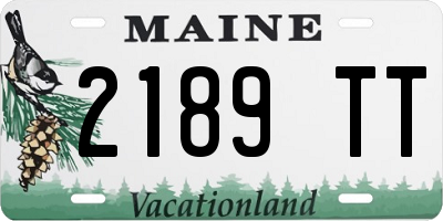 ME license plate 2189TT