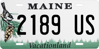 ME license plate 2189US