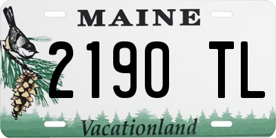 ME license plate 2190TL