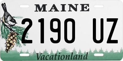 ME license plate 2190UZ