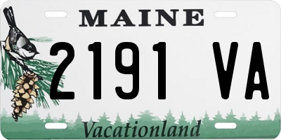 ME license plate 2191VA