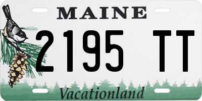 ME license plate 2195TT