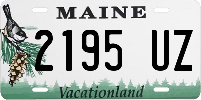 ME license plate 2195UZ