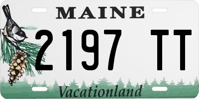ME license plate 2197TT
