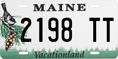 ME license plate 2198TT