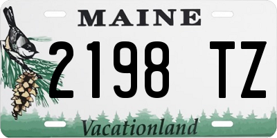 ME license plate 2198TZ