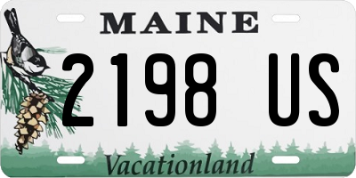 ME license plate 2198US