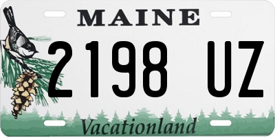 ME license plate 2198UZ