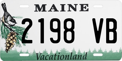 ME license plate 2198VB