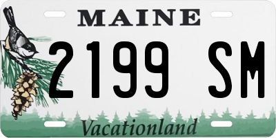 ME license plate 2199SM