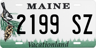 ME license plate 2199SZ