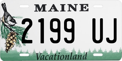 ME license plate 2199UJ