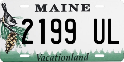 ME license plate 2199UL