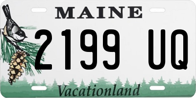 ME license plate 2199UQ