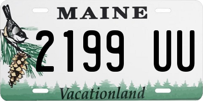 ME license plate 2199UU