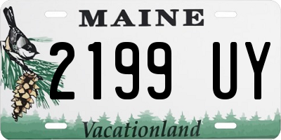 ME license plate 2199UY