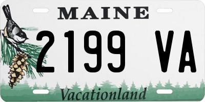 ME license plate 2199VA