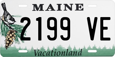 ME license plate 2199VE