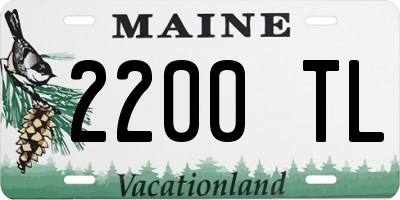 ME license plate 2200TL