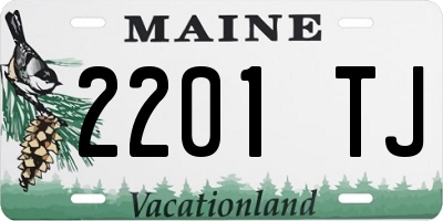 ME license plate 2201TJ