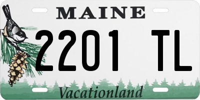 ME license plate 2201TL