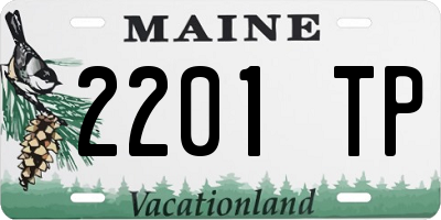 ME license plate 2201TP