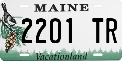 ME license plate 2201TR