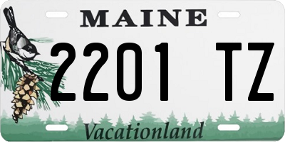 ME license plate 2201TZ