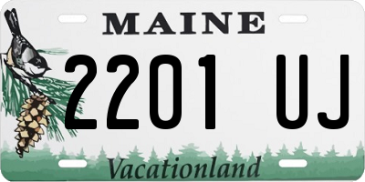 ME license plate 2201UJ