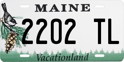 ME license plate 2202TL