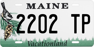ME license plate 2202TP