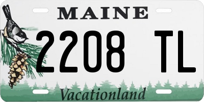 ME license plate 2208TL
