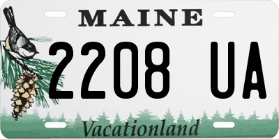 ME license plate 2208UA