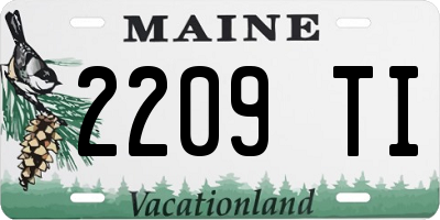 ME license plate 2209TI